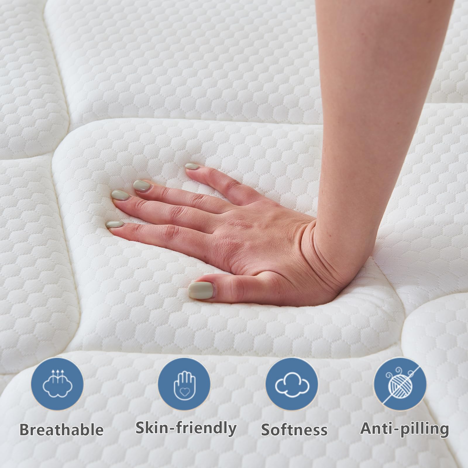 Amazon.co.jp: クイーンサイズマットレス 10インチ 低反発マットレス